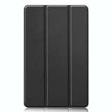 For Galaxy Tab A 8.4 (2020) Custer Pattern Pure Color Horizontal Flip Leather Case with Three-folding Holder(Black)