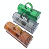 2 PCS  Large Plastic Mousetrap Mouse Cage Pedal Trap(Grey)