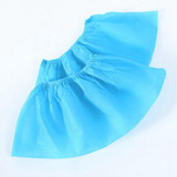 100 PCS 400g Disposable Shoe Covers For Kids Indoor Cleaning Floor Thicken Non-Woven Fabric Overshoes(Baby Blue)