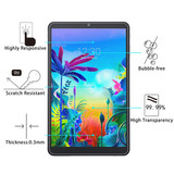 2 PCS 9H 2.5D Explosion-proof Tempered Glass Film for LG G Pad 5 10.1 inch