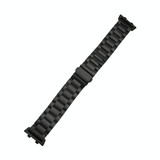 For OPPO Watch 41mm Three-beads Steel Watch Band(Black)