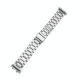 For OPPO Watch 46mm Three-beads Steel Watch Band(Silver)