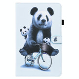 For Amazon Fire HD 10 2019 Animal Pattern Horizontal Flip Leather Case with Holder & Card Slots & Photo Frame & Sleep / Wake-up Function(Cycling Panda)