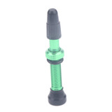 A5597 2 PCS 40mm Green French Tubeless Valve Core with A-type Wrench for Road Bike