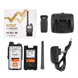 RETEVIS RT87 136-174MHz + 400-480MHz 128CHS Waterproof Dual Band DTMF Two Way Radio Handheld Walkie Talkie, US Plug