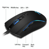 HXSJ P6+V100+A869 Keyboard Mouse Converter + One-handed Keyboard + Gaming Mouse Set