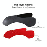 1 Pair 005 Anti-crease Anti-bending Anti-cracking Shoe Shield Protector, Size:225-250mm(Black Red)