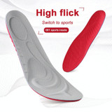 5 Pairs 081 Soft Breathable Shockproof Massage Sports Full Insole Shoe-pad, Size:L (255-280mm)(Grey)
