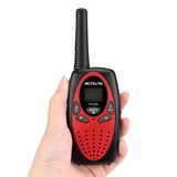 1 Pair RETEVIS RT628 0.5W EU Frequency 446MHz 8CHS Handheld Children Walkie Talkie(Red)