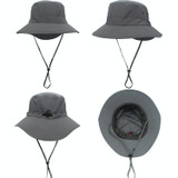 outfly Outdoor Breathable Fisherman Cap Lengthening Fish Tail Hiking Sunshade Cap(Dark Gray)