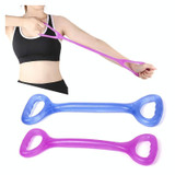 3 PCS Home Workout Fitness Yoga Pull Rope Arm Back Puller(Purple)
