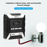 MPPT Solar Controller 12V / 24V / 48V Automatic Identification Charging Controller with Dual USB Output, Model:20A