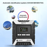 MPPT Solar Controller 12V / 24V / 48V Automatic Identification Charging Controller with Dual USB Output, Model:20A