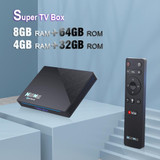 H96 Max 8K Smart TV BOX Android 11.0 Media Player with Remote Control, Quad Core RK3566, RAM: 8GB, ROM: 64GB, Dual Frequency 2.4GHz WiFi / 5G, Plug Type:UK Plug