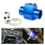 Car Water Temperature Meter Temperature Gauge Joint Pipe Radiator Sensor Adaptor Clamps, Size:34mm(Blue)