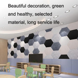 2 PCS Polyester Fiber Wall Decoration Sound Insulation Cotton Sound Absorbing Board, Style: With Glue (Black)