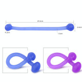 5 PCS Yoga Body Sculpting Stretch Rope Multi-purpose Sports Puller(Blue)