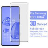 For Samsung Galaxy S21 Ultra 5G IMAK 3D Curved Full Screen Tempered Glass Film