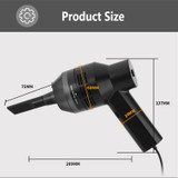 HK-6019D Portable Household Car Handheld Mini USB Vacuum Cleaner Dust Collector Cleaning Tools(Black)