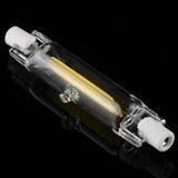 R7S 220V 5W 78mm COB LED Bulb Glass Tube Replacement Halogen Lamp Spot Light, 4000K Natural White Light