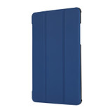 3-folding Skin Texture Horizontal Flip TPU + PU Leather Case with Holder For Samsung Galaxy Tab A 8.0 (2019) T290 / T295(Navy Blue)