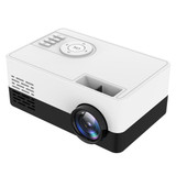 J15 1920 x 1080P HD Household Mini LED Projector with Tripod Mount Support AV / HDMI x 1 / USB x1 / TF x 1, Plug Type:AU Plug(Black White)