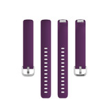 For Fitbit Inspire 2 TPE Watch Band, Size:S(Dark Purple)