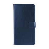 For HTC Desire 20+ idewei Crazy Horse Texture Horizontal Flip Leather Case with Holder & Card Slots & Wallet(Dark Blue)