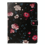 For 7 inch Universal Tablet PC Colored Drawing Pattern Horizontal Flip PU Leather Case with Holder & Card Slots(Black Marble)