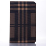 Plaid Texture Horizontal Flip Leather Case with Holder & Card Slots & Wallet for Galaxy Tab A 8.0 (2019) / T295(Coffee)