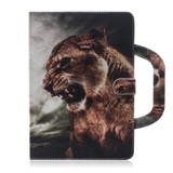 3D Colored Drawing Horizontal Flip Leather Case, with Holder & Card Slot & Wallet & Handle For Galaxy Tab A 8.0 (2019)(Lion)