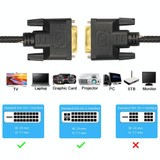 DVI 24 + 1 Pin Male to DVI 24 + 1 Pin Male Grid Adapter Cable(0.5m)
