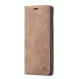 CaseMe-013 Multi-functional Retro Frosted Horizontal Flip Leather Case with Card Slot & Holder & Wallet For OnePlus 7(Brown)