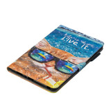 3D Horizontal Flip Leather Case with Holder & Card Slots For  Galaxy Tab A 8 (2019)(Undersea Cat)