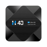H40 4K Ultra HD Smart TV BOX Android 10.0 Media Player with Remote Control, Quad-core, RAM: 4GB, ROM: 32GB(UK Plug)