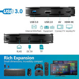 HK1MINI+ 4K HD Smart TV BOX,Android 9.0,RK3318 Quad-Core 64bit Cortex-A53 ,2GB+16GB, Support TF Card, HDMI, WIFI, AV, LAN, USB(Black)