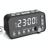 DAB-A1 European Version Large Screen DAB & FM Alarm Clock Radio with Dual USB Interface