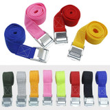 Car Tension Rope Luggage Strap Belt Auto Car Boat Fixed Strap with Alloy Buckle,Random Color Delivery, Size: 25mm x 2m