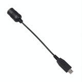 Car Converter USB Port to Car Cigarette Lighter Socket Female 5V to 12V Boost Power Adapter Cable (Black)