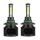 F8 9006 2 PCS 22W 3000LM 6000K Four Side DOB LED Headlight Fog Light Bulbs High Beam Conversion Kit DC 9-32V