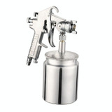 W-77 Paint Spray Gun Sprayer lower Pot Pneumatic Tool for Home Car, Hole diameter: 3mm