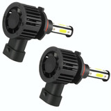 F8 9005 2 PCS 22W 3000LM 6000K Four Side DOB LED Headlight Fog Light Bulbs High Beam Conversion Kit DC 9-32V