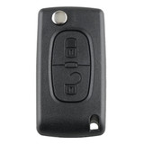 For PEUGEOT 2 Buttons Intelligent Remote Control Car Key with PCF7961 Integrated Chip & Battery & Holder & Slotted Key Blade & ASK Signal, Frequency: 433MHz