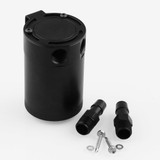 Car Universal Compact Baffled Oil Catch Can 2-Port(Black)