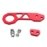 Aluminum Alloy Rear Tow Towing Hook Trailer Ring for Universal Car Auto with 2 x Screw Holes(Red)