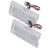 2 PCS License Plate Light with 18  SMD-3528 Lamps for BMW E53(X5),2W 120LM,6000K, DC12V (White Light)