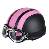 Winter Season Motorcycle Breathable Safty Helmet(Pink)