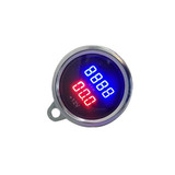 2 in 1 Universal Digital Display Waterproof LED Voltage Meter Tachometer for DC 12V Motorcycle