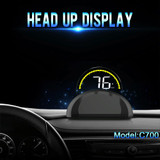 C700 2.6 inch Universal Car OBD2 HUD Vehicle-mounted Head Up Display