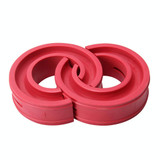 2 PCS Car Auto E Type Shock Absorber Spring Bumper Power Cushion Buffer, Spring Spacing: 17mm, Colloid Height: 38mm(Red)